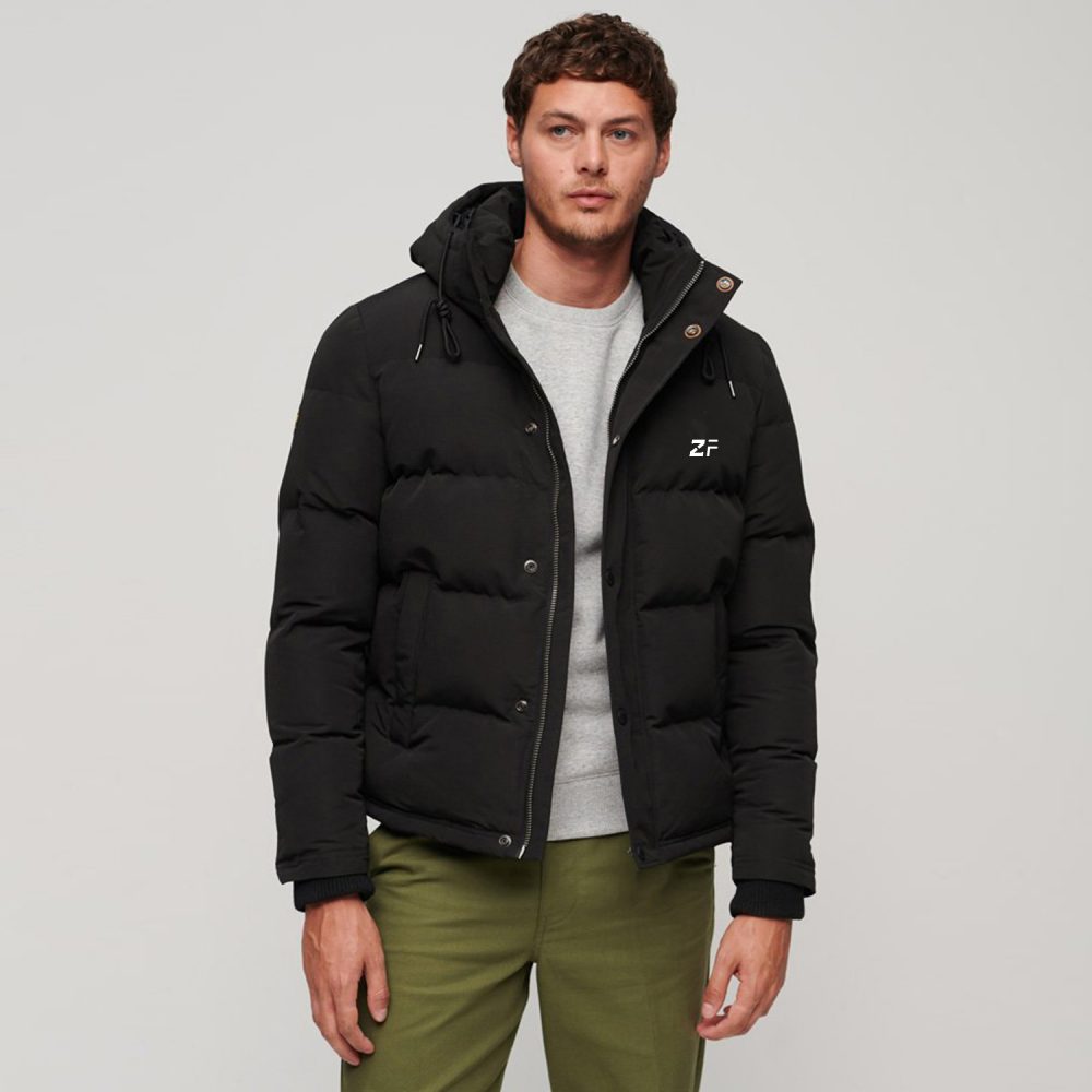 Hooded Sports Puffer Jacket