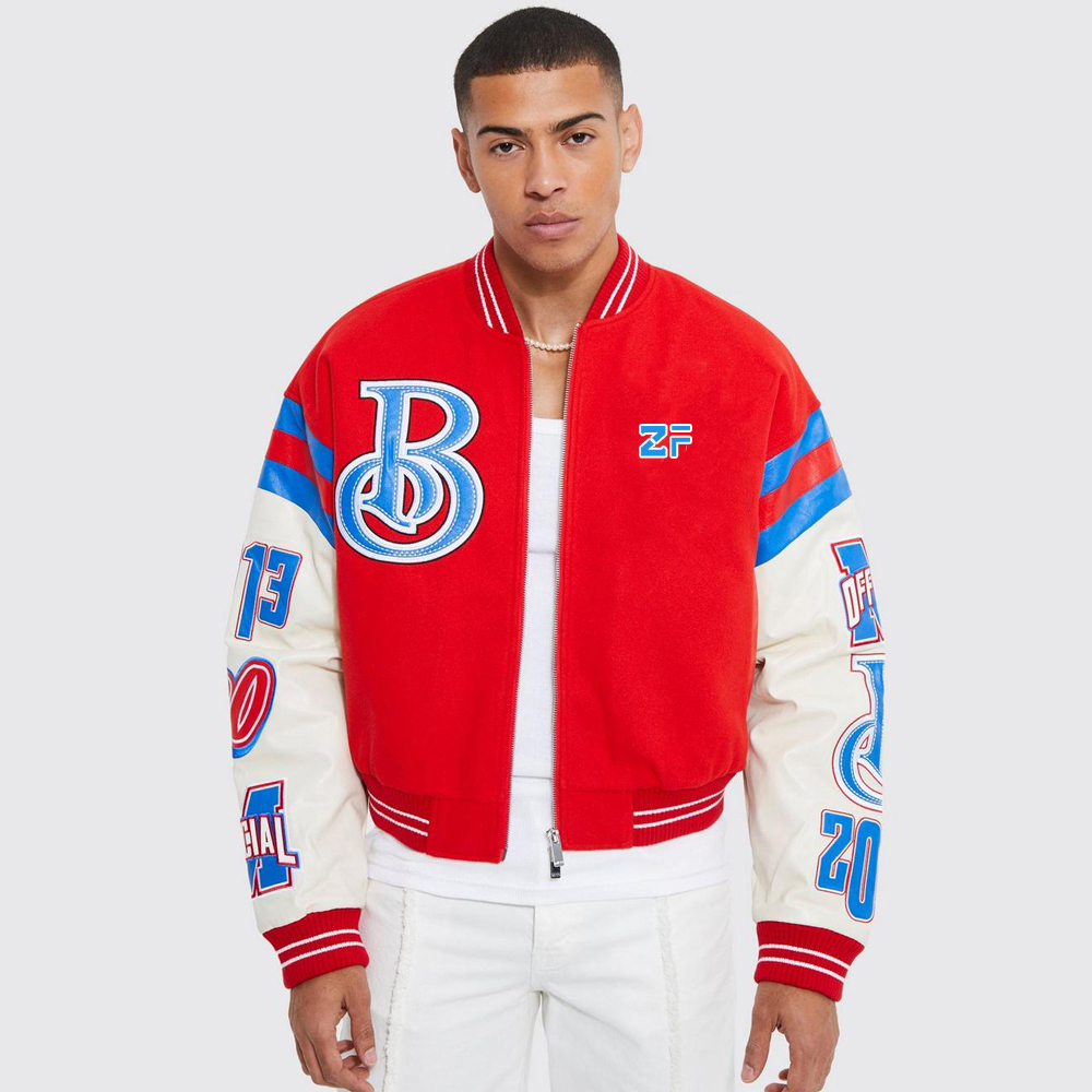 Members Club Applique Varsity Jacket