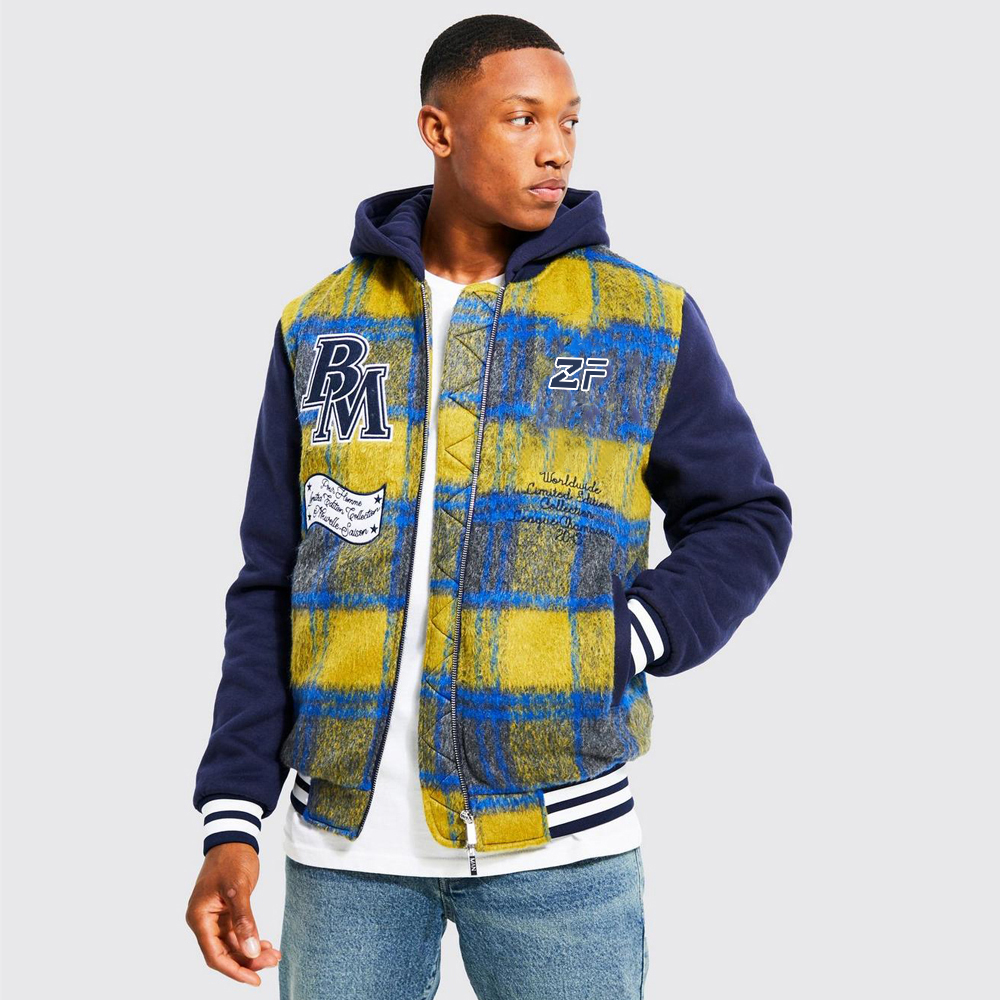 NFL Eagles Oversized Varsity PU Applique Jacket