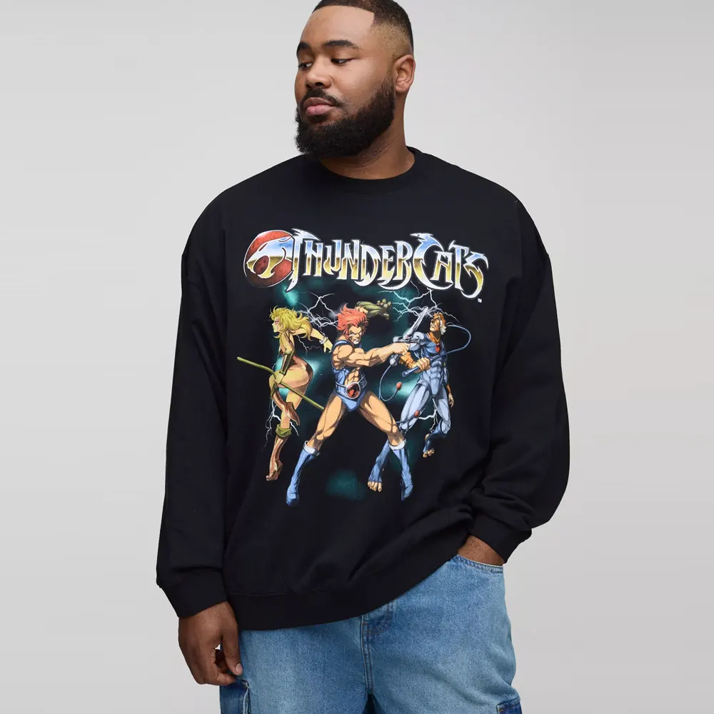 Oversized Disney Mickey Mouse Print Sweatshirt
