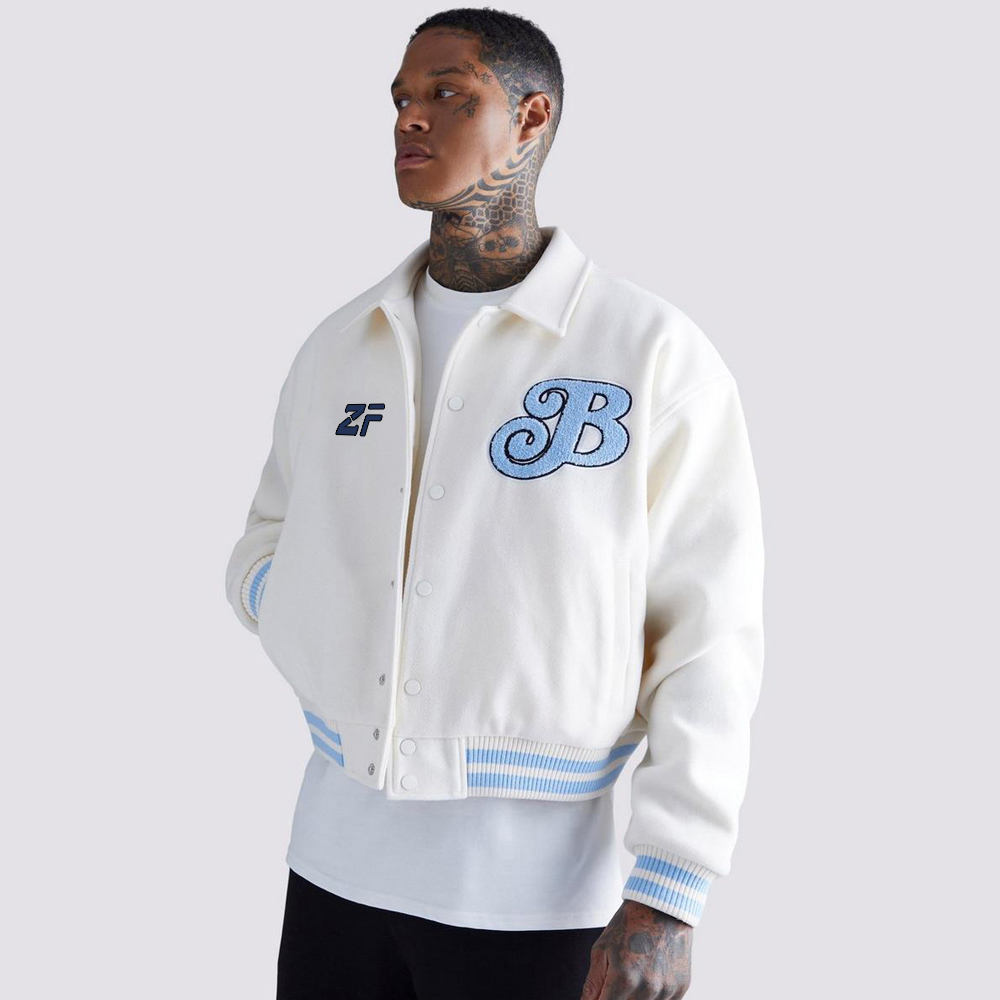 PU Badge Varsity Jacket