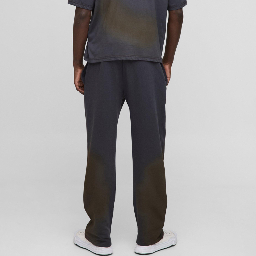 Wide Leg Worldwide Embroidered Joggers