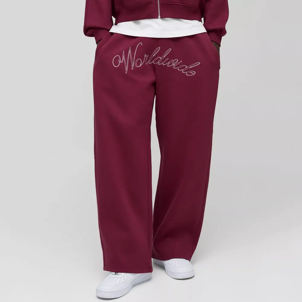 Relaxed Fit Washed Rhinestone Joggers