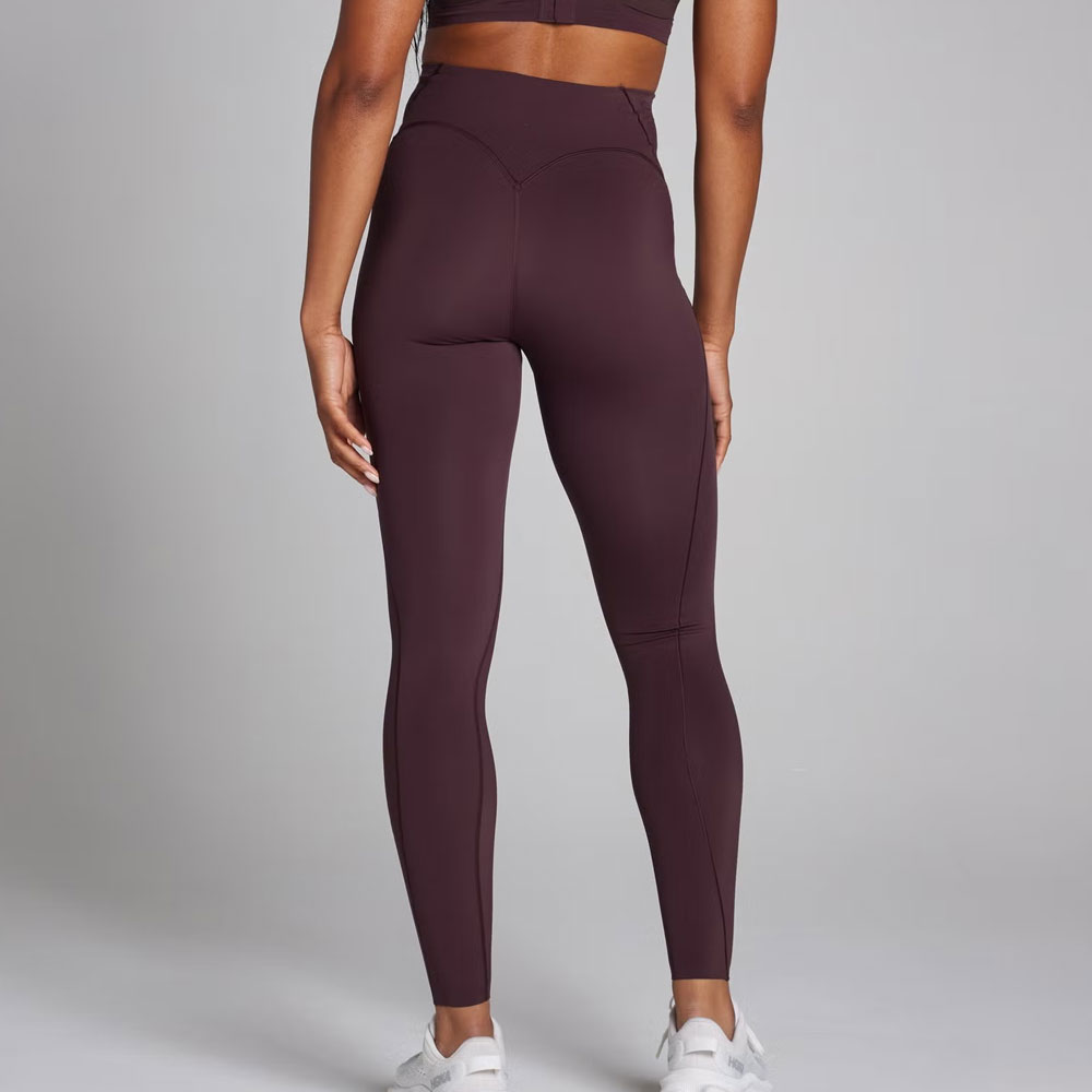 Contrast Texture Leggings – Black