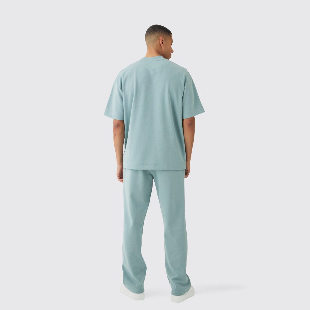 Oversized Man Colour Block Short Tracksuit