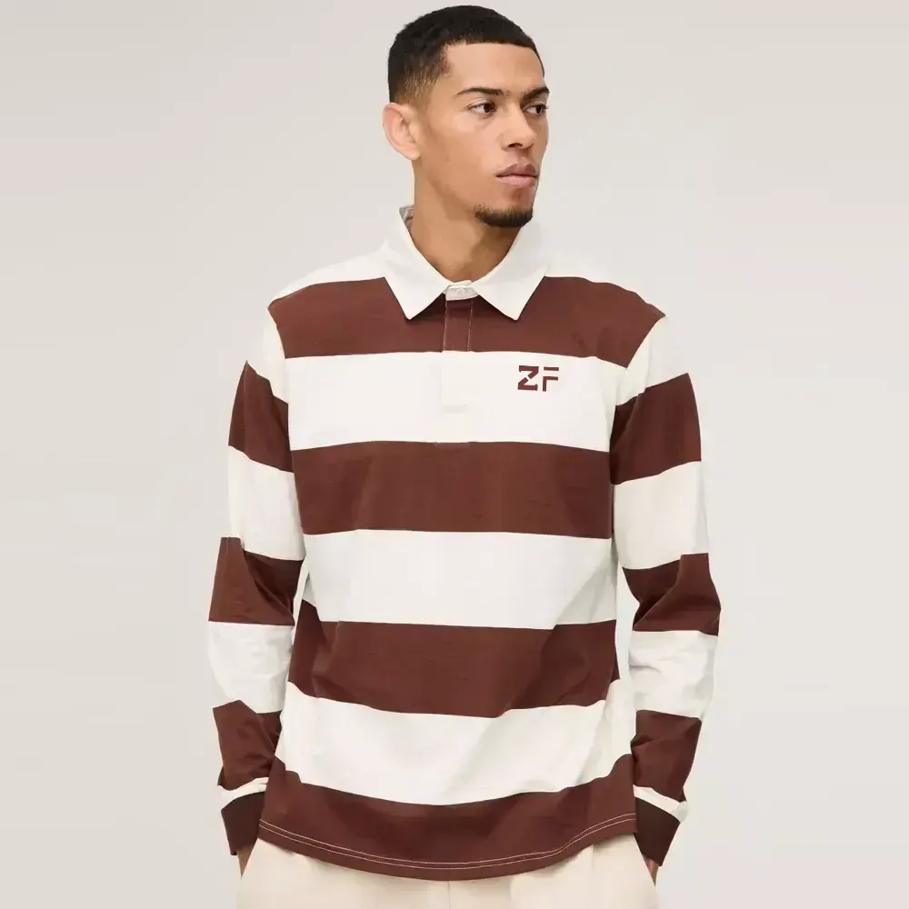Oversized Heavyweight Cut and Sew Rugby Polo