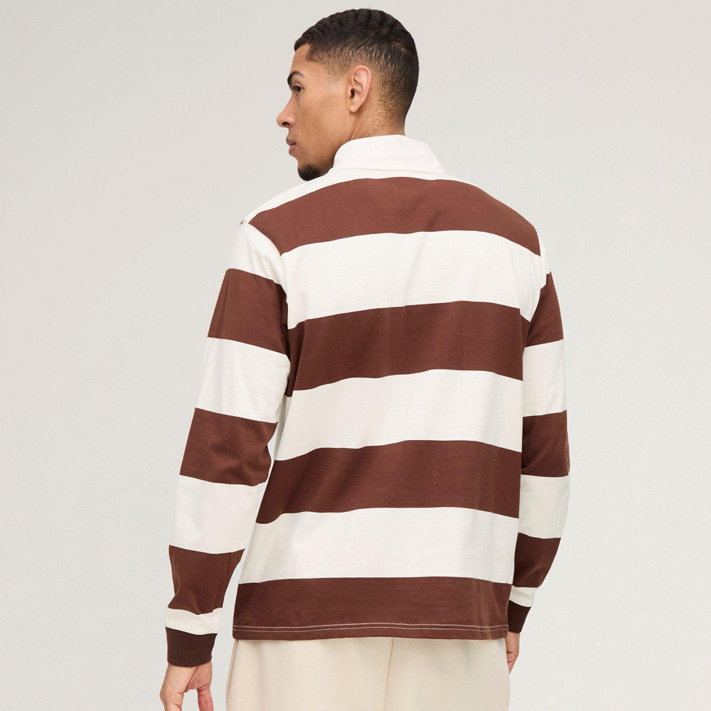 Oversized Heavyweight Cut and Sew Rugby Polo