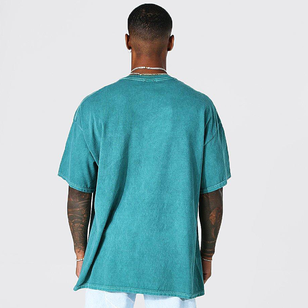Oversized Washed Wyoming Print T-shirt