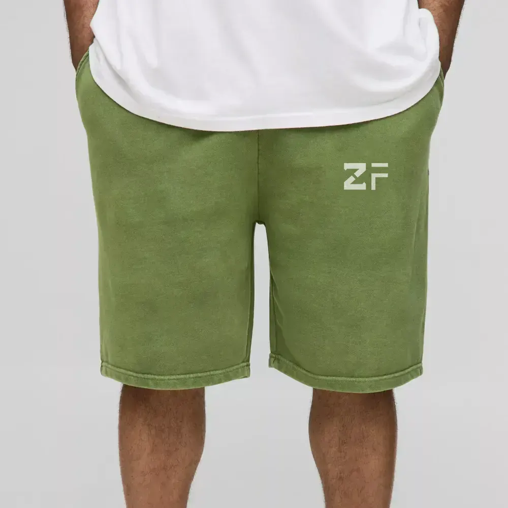 Baggy Long Length Nylon Cargo Shorts