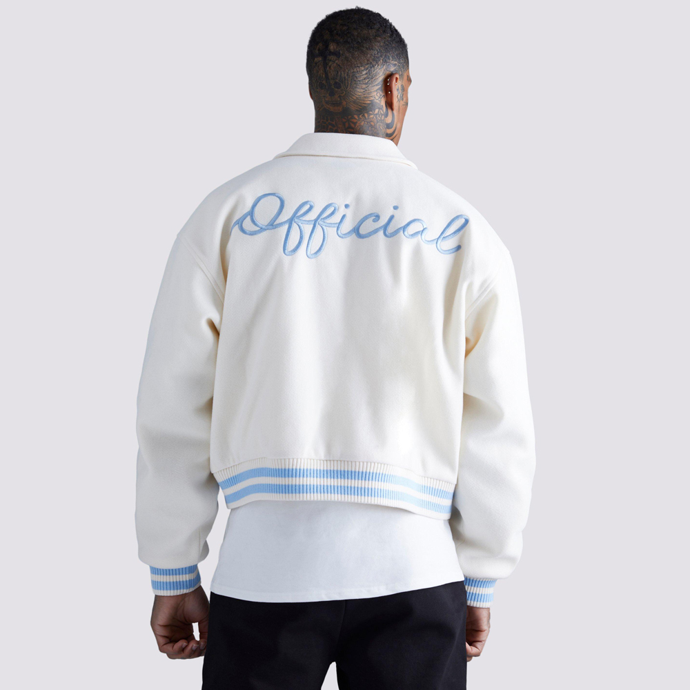 PU Badge Varsity Jacket