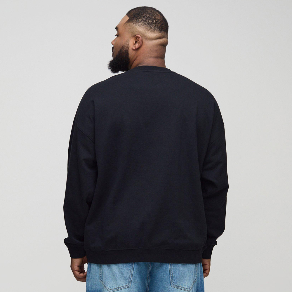 Oversized Disney Mickey Mouse Print Sweatshirt