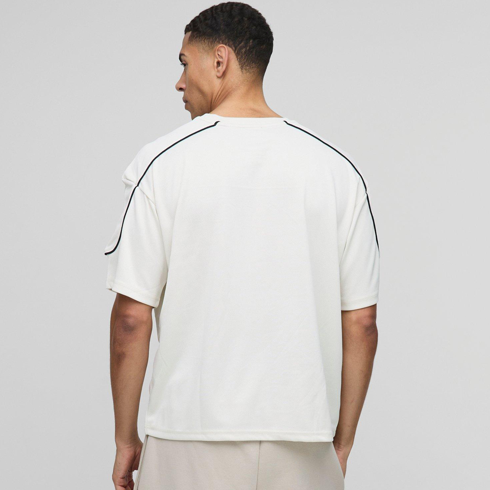Oversized Floral Line Drawing Scuba T-shirt
