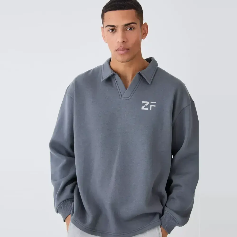 Oversized Washed Revere Polo
