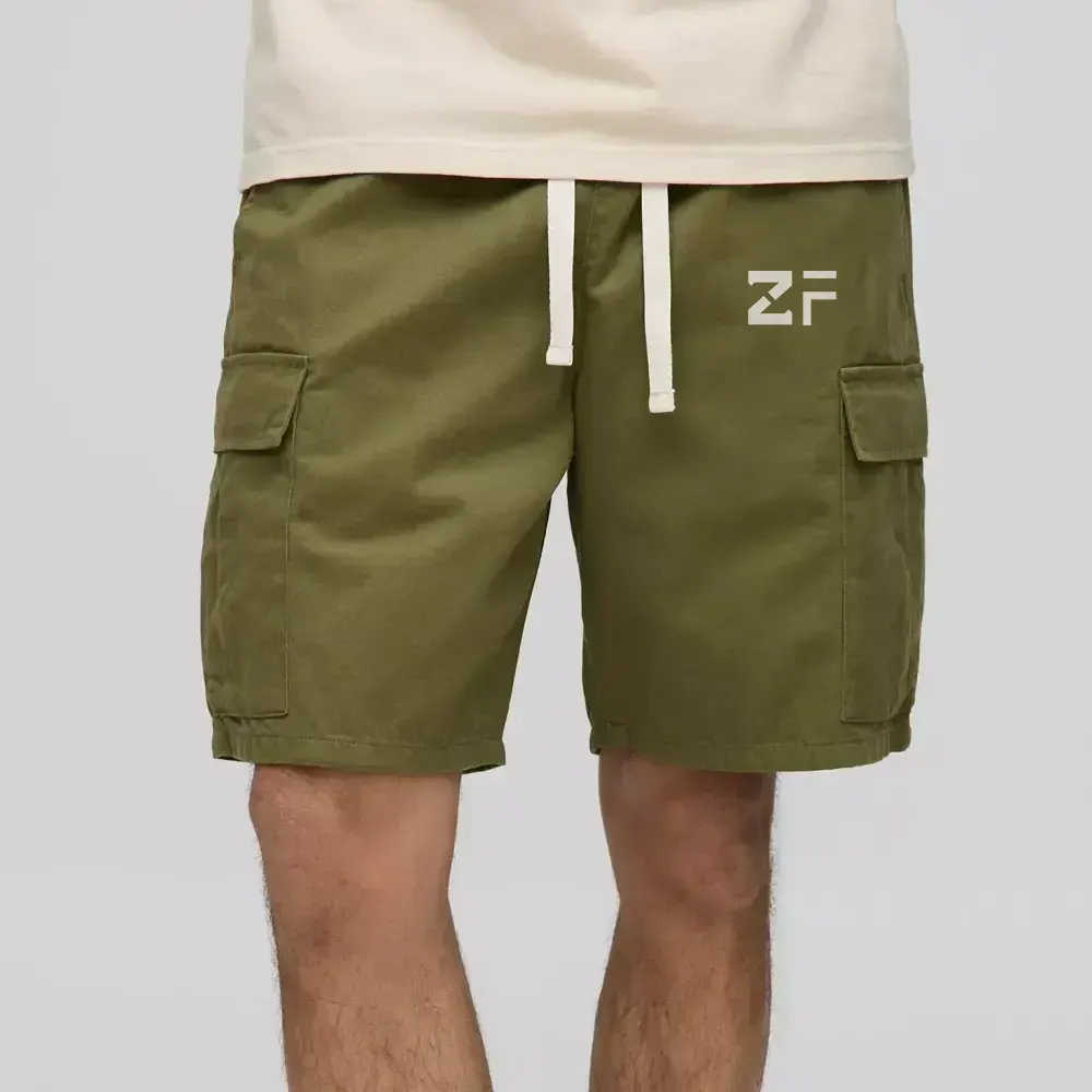 Plus Loose Fit Cargo Acid Wash Jersey Shorts