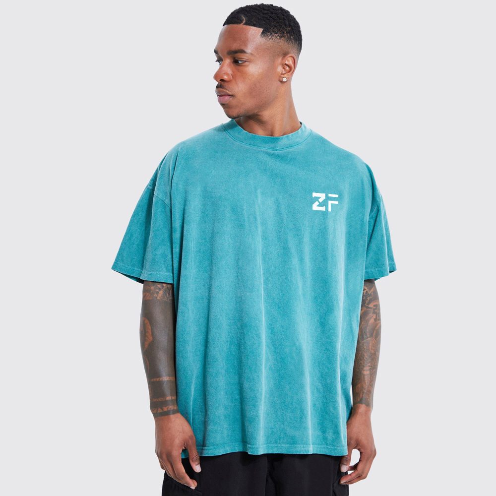 Oversized Faux Layer Spray Wash T-Shirt
