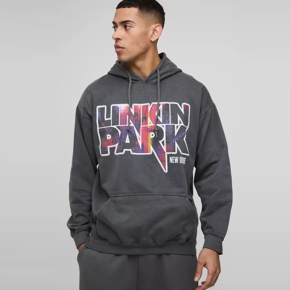 Oversized Boxy Acid Wash Hoodie