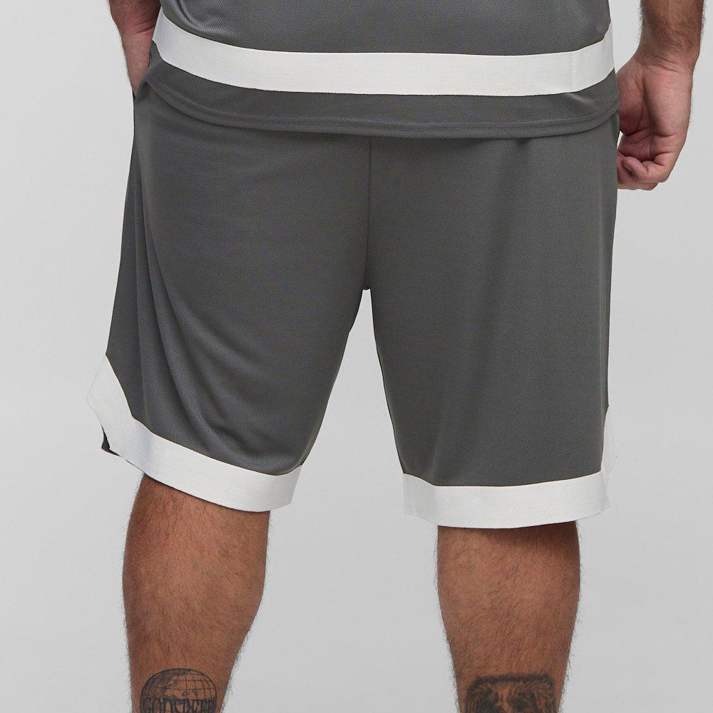 Oversized Washed Rhinestone Jersey Shorts