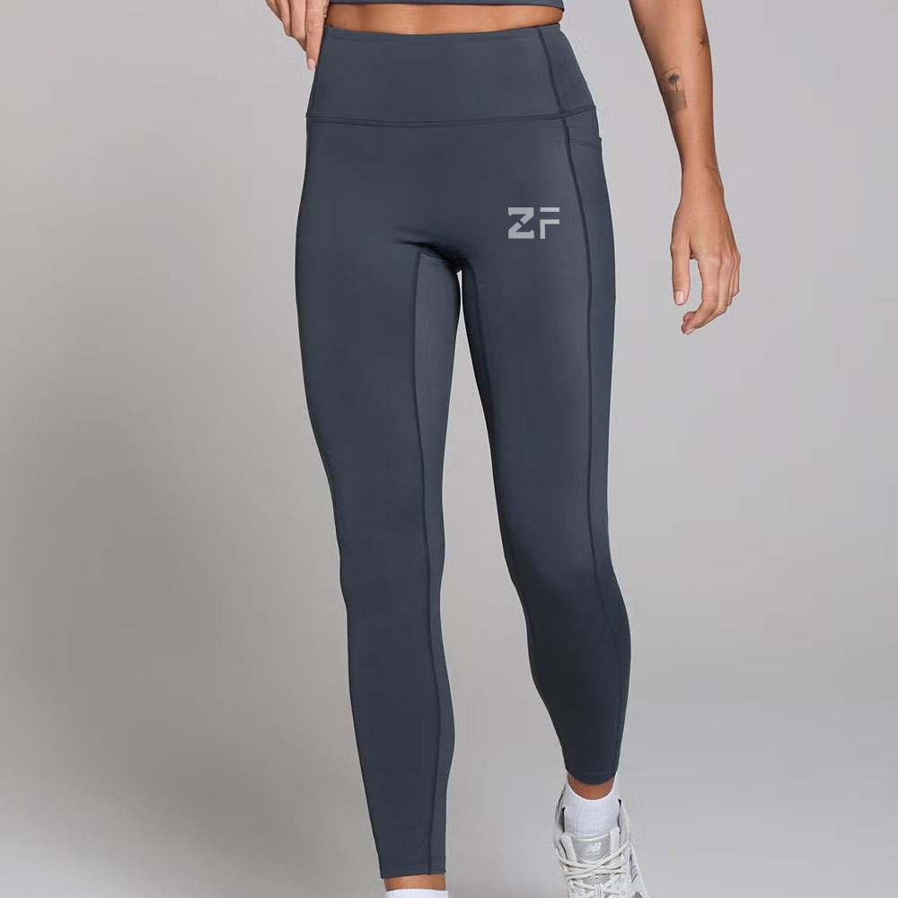 Contrast Texture Leggings – Espresso