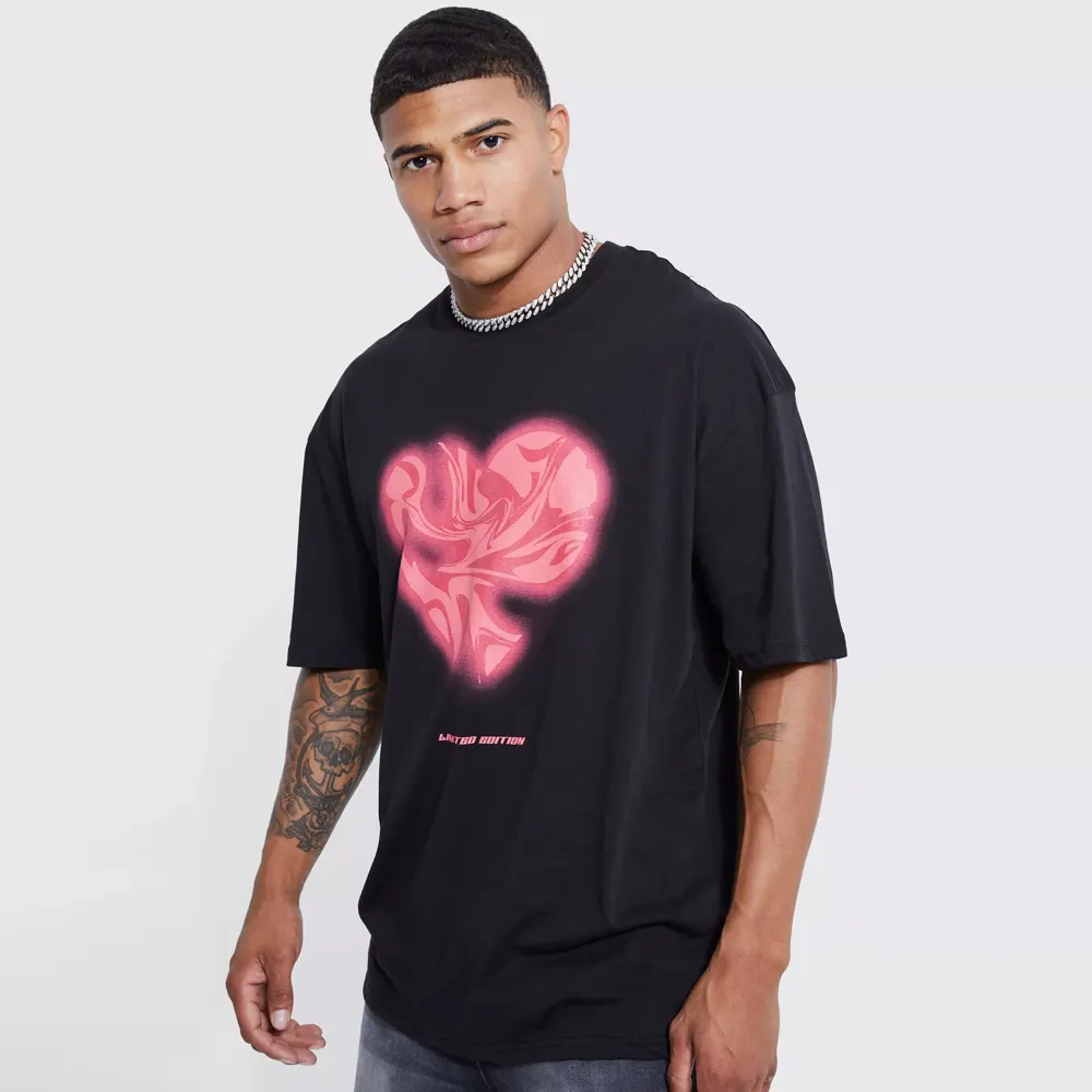Plus Regular Fit Acid Wash Star Wars T-shirt