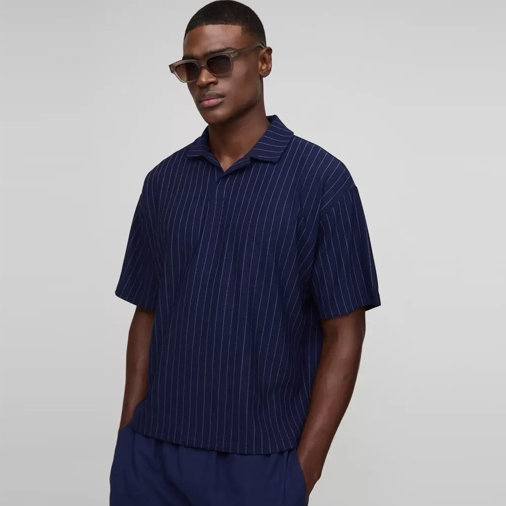 Oversized Short Sleeve Bonded Scuba Polo