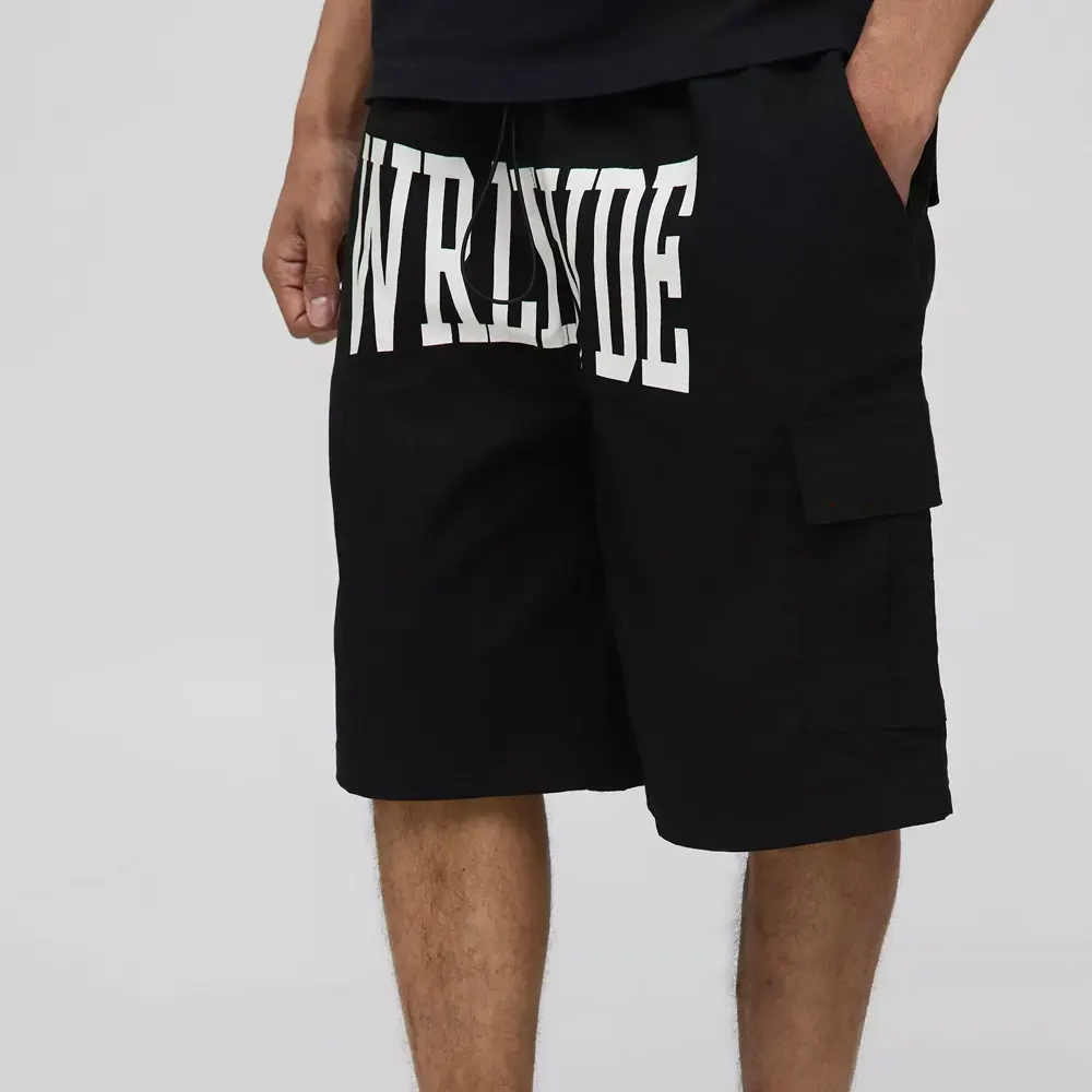 Oversized Official Contrast Stitch Short